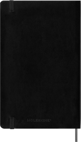 Smart notebook Large Soft cover, ruled, ブラック - 背面