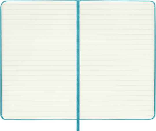 Classic Notebook Hard Cover, Reef Blue - Side view