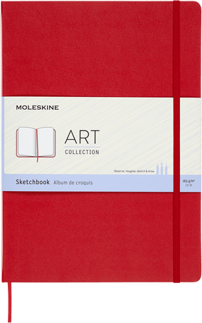 Sketchbook Art Collection, Scarlet Red - Front view