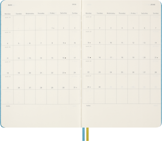Peanuts Planner 2025/2026 Weekly Notebook, Hard Cover, 18-Month, Large - Side view