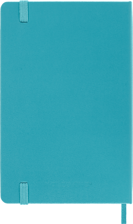 Classic Notebook Hard Cover, Reef Blue - Side view