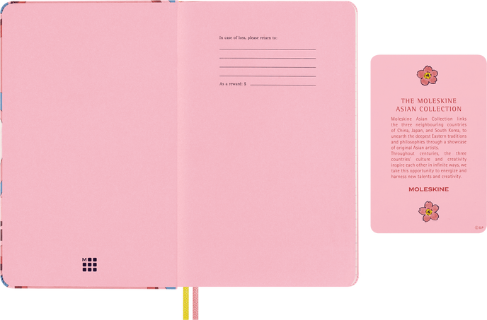 Sakura 18-Month Planner by Momoko Sakura Large, weekly planner 2024 in a Gift Box - Side view