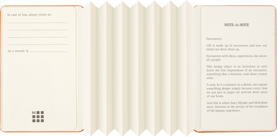 BUSINESS CARD HOLD. ORANGE ISSEY MIYAKE