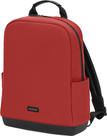 The Backpack - Soft-Touch PU The Backpack Collection, Bordeaux Red - Front view