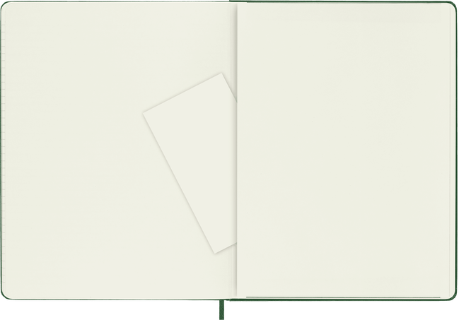Classic Notebook Hard Cover, Myrtle Green - Side view