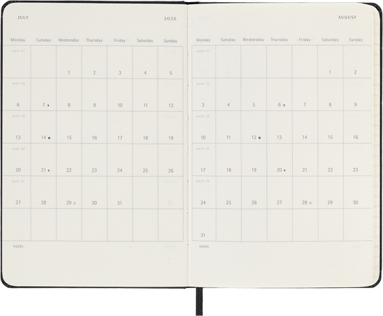 12M WKLY NTBK PK BLK HARD