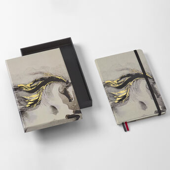 HORSE-LARGE RULED NTBK + BOX_CALLIGRAPHY