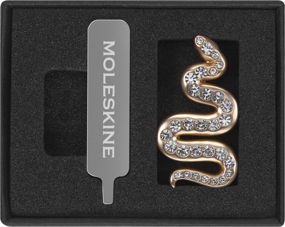 CRYSTAL SNAKE PIN