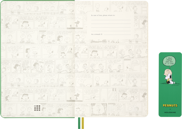 Peanuts Planner 2026 Daily, hard cover, 12-Month, Large - Side view