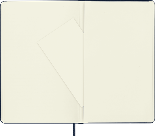 Classic Notebook Hard Cover, Sapphire Blue - Side view