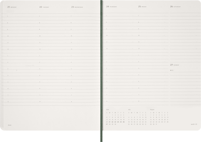 ESSENTIAL PLANNER WKLY VER XXL M GREEN