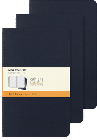 CAHIER JNLS LG RUL INDIGO.BLU