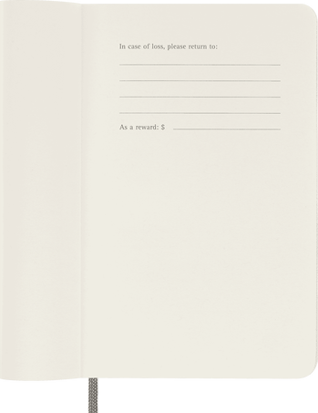 Smart notebook Pocket Soft cover, ruled, ブラック - 横