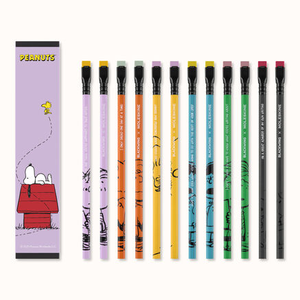 LE PEANUTS BLACKWING SET 12 SOFT PENCILS