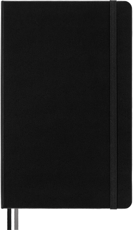 Classic Notebook Expanded Hard Cover, Black - Front view