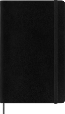 Smart notebook Large Soft cover, plain, ブラック - Front view