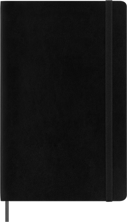 Smart notebook Large Soft cover, ruled, ブラック - 正面