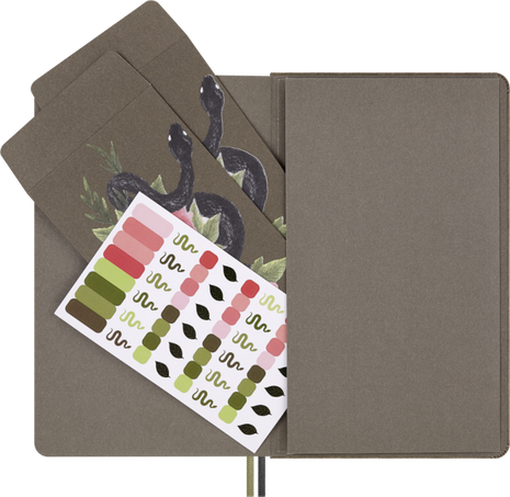 SNAKE ROSES- LARGE RULED NOTEBOOK NO BOX