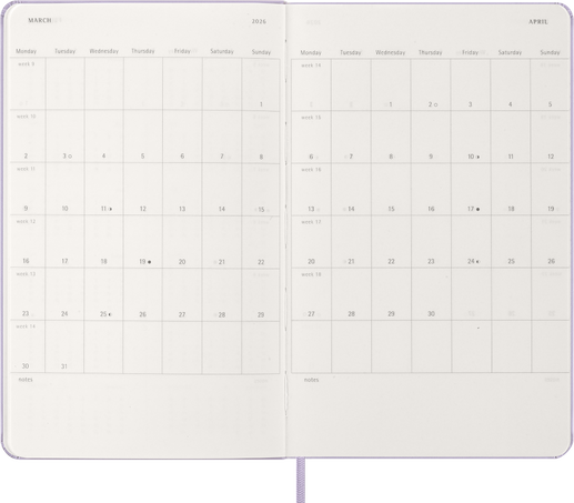 12M DAILY LG PASTEL LILAC HARD