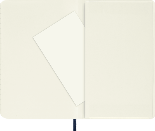 Classic Notebook Soft Cover, Sapphire Blue - Side view