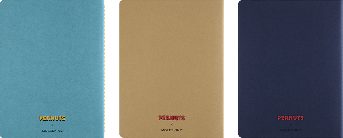 ピーナッツ カイエジャーナル 3冊セット、XL、罫線入り - 背面