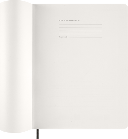 2026 Essential Diary 15-Month, weekly vertical, XXL, soft cover, Black - Side view