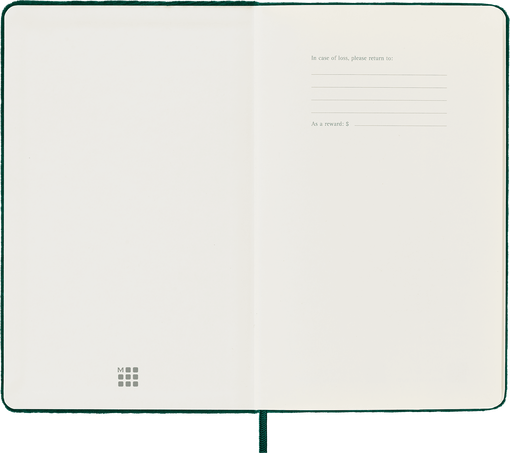 Velvet Notebook グリーン - 横