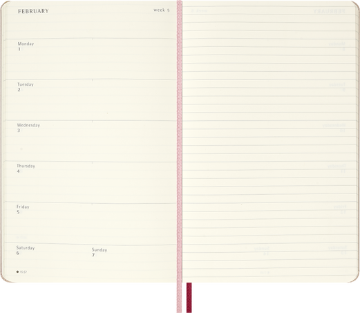 LE 18M SAKURA WKLY NTB LG NO BOX