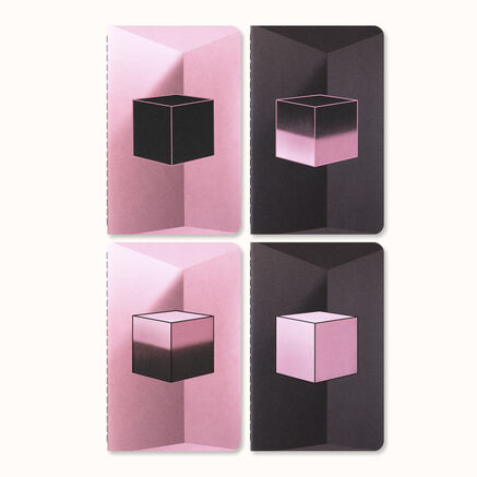 CAHIERS JOURNALS P PL SET OF 4-BLACKPINK