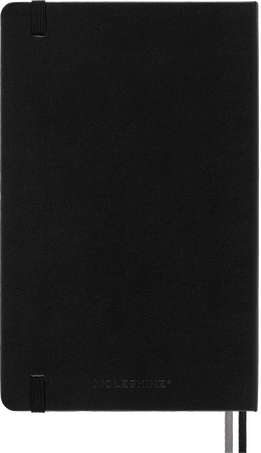 Classic Notebook Expanded Hard Cover, Black - Side view