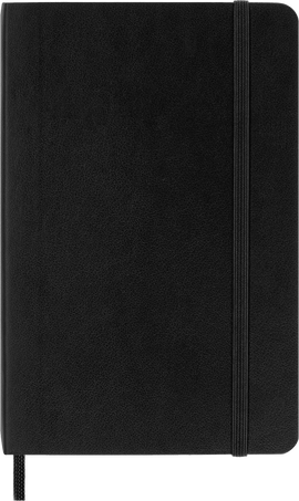 Classic Notebook Soft Cover, Black - Front view