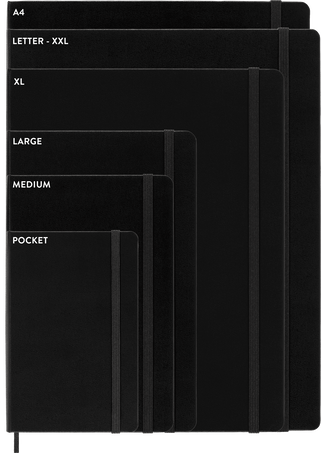Classic Notebook Hard Cover, Sapphire Blue - Back view