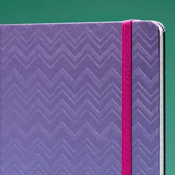 Missoni ノートブック XL 罫線 布製ハードカバー（マルチカラー）