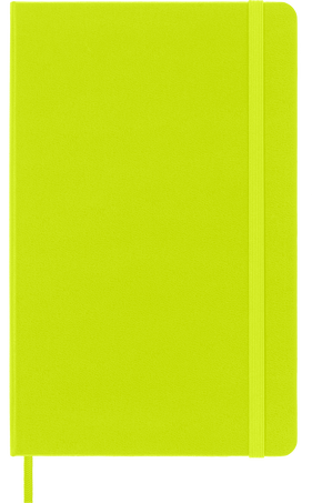 Classic Notebook Hard Cover, Lemon Green - Front view