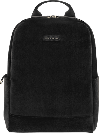 TEXTILE BACKPACK VELVET BLACK