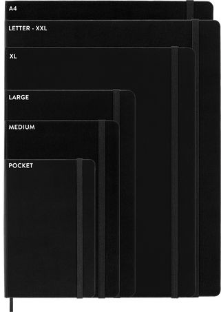 Classic Notebook Hard Cover, Sapphire Blue - Back view