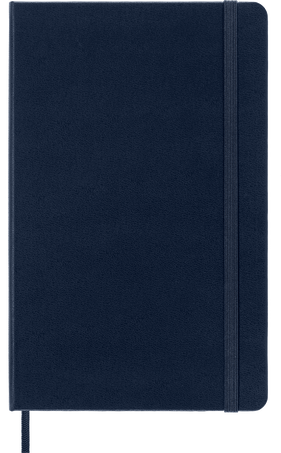 Classic Notebook Hard Cover, Sapphire Blue - Front view