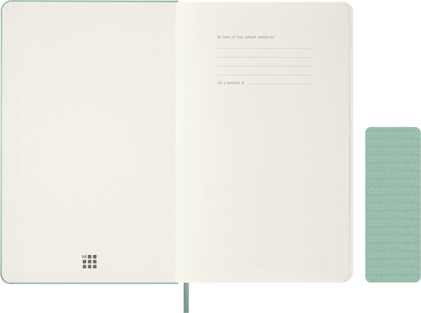 18M WKLY NTBK LG HARD SAGE GREEN +TEXT