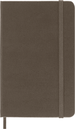 Classic Notebook Hard Cover, Earth Brown - Front view