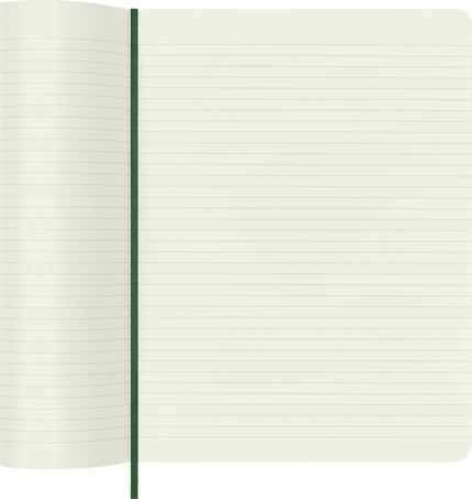 Classic Notebook Soft Cover, Myrtle Green - Side view