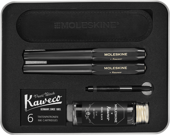 Fountain Pen and Rollerball Pen Set MSK X KAWECO PREMIUM GIFT SET BLACK