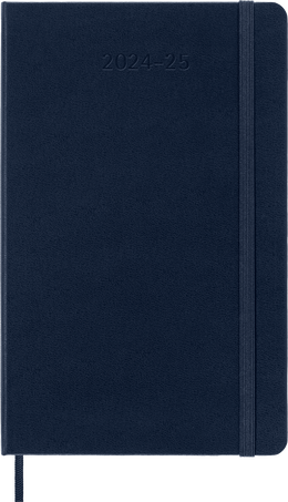 Classic Planner 2024/2025 Large Weekly, hard cover, 18 months, Sapphire Blue - Front view