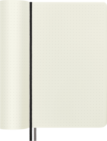 Classic Notebook Expanded Soft Cover, Black - Side view