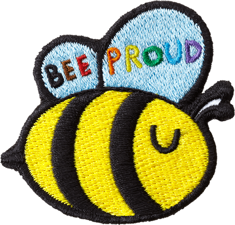 Patch Stick to Pride, Bee Proud - Front view