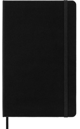 クラシック ノートブック ハードカバー, ブラック - Front view