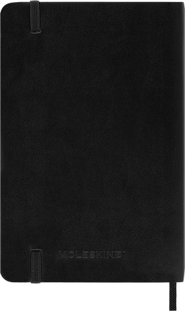 Classic Planner 2024 Pocket Monthly, soft cover, 12 months, Black - Back view