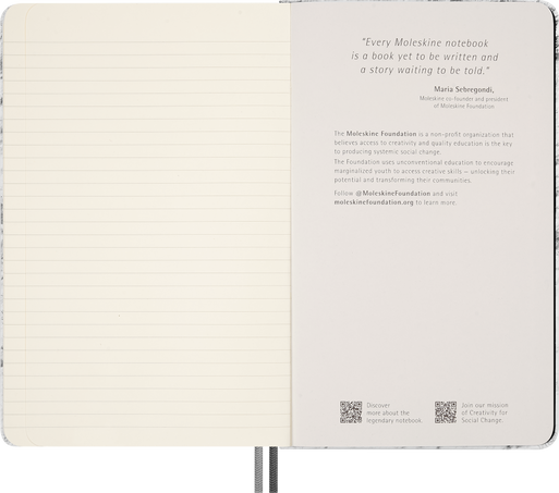 NASA-inspired Limited Edition Notebook Large, ruled, soft touch hard cover with gift box - Side view
