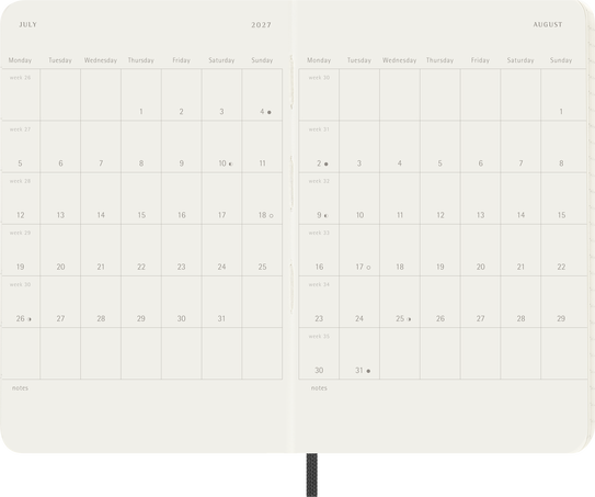 18M WKLY NTBK PK BLK SOFT