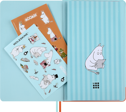 NTBK LARGE HARD RUL MOOMIN LIGHT BLUE