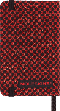 Shine ノートブック XS 無地（レッド） XS, plain, hard cover, with gift box, Metallic Red - 背面